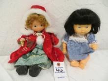 Baby Doll Blue Dress and a Christmas Doll