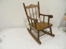 Miniture wood rocking chair