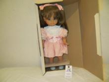 1986 Vintage Max Zapf Collection Pink dress with pigtails