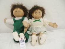2 Homemade Cabbage patch dolls