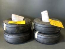 NEW DUNLAP NOSE TIRES 5.00-5, 10 PLY