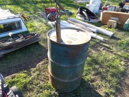 55 Gallon Drum w/ Hand Pump