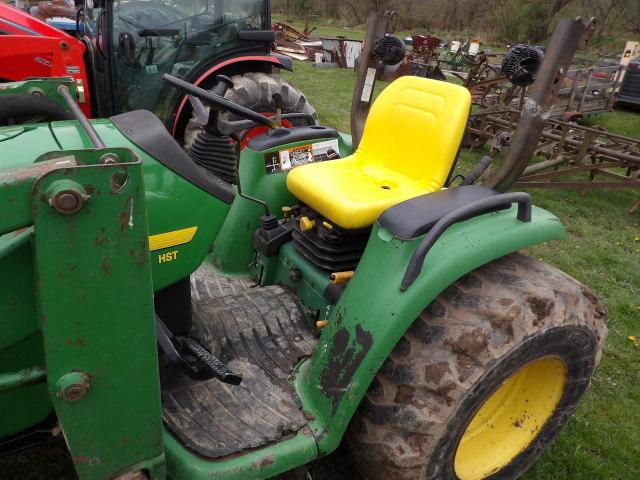 John Deere 4400 4wd Compact Tractor w/ 430 Loader, Hydro, R4 Tires, 7000 Ho