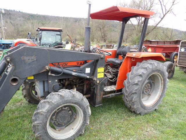 Tafe 45DI 4wd Tractor w/ Loader, ROPS Canopy, Dual Remotes, 2624 Hours, Cle