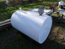 White Fuel Tank w/ Hand Pump