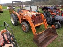 Kubota L2550 4wd Tractor w/ Loader, Gear Drive, Good Tires, 1991 Hours Show