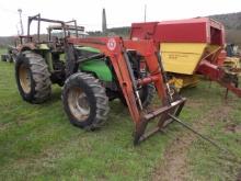 Deutz 6275 4wd Tractor w/ Bush Hog Quick Attach Loader, Comes With Bucket &