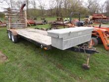 Homemade 18' Tandam Axle Trailer, Has Registration And The Owner Is Working