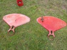 Pain Of Fenders For Farmall C- 230 Tractor, One Has A Little Rust But Decen