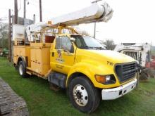 2000 Ford F Series Bucket Truck, Cat Turbo Diesel Engine, Automatic, Out Ri