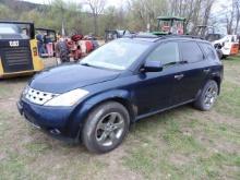 04 Nissan Murano w/ Title, Lots Of Rust, Drove In Line, ALL VEHICLES AS-IS