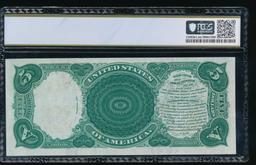 1907 $5 Legal Tender Note PCGS 66PPQ