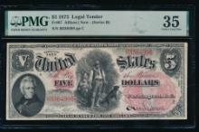 1875 $5 Legal Tender Note PMG 35