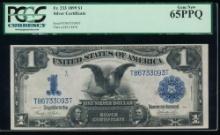 1899 $1 Black Eagle Silver Certificate PCGS 65PPQ
