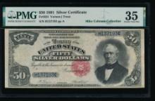 1891 $50 Silver Certificate PMG 35