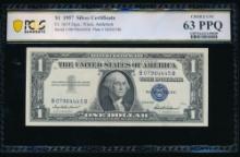 1957 $1 Silver Certificate PCGS 63PPQ