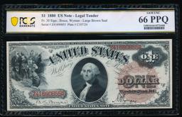 1880 $1 Legal Tender Note PCGS 66PPQ