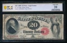 1880 $20 Legal Tender Note PCGS 20