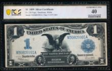 1899 $1 Black Eagle Silver Certificate PCGS 40