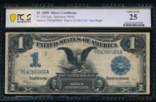 1899 $1 Black Eagle Silver Certificate PCGS 25