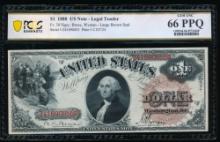 1880 $1 Legal Tender Note PCGS 66PPQ