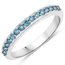 14KT White Gold 0.35ctw Blue Diamond Ring