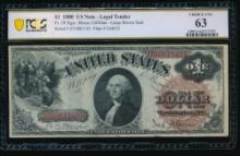 1880 $1 Legal Tender Note PCGS 63