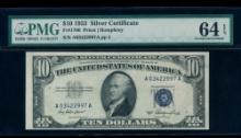 1953 $10 Silver Certificate PMG 64EPQ