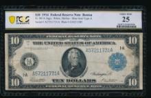 1914 $10 Boston FRN PCGS 25