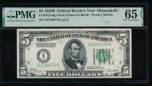 1928B $5 Minneapolis FRN PMG 65EPQ