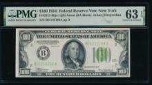 1934 $100 New York FRN PMG 63EPQ