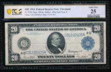 1914 $20 Cleveland FRN PCGS 25