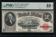 1917 $2 Legal Tender Note PMG 40EPQ