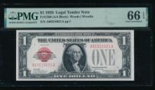 1928 $1 Legal Tender Note PMG 66EPQ