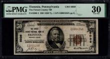 1929 $50 Tionesta PA National PMG 30