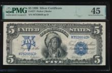 1899 $5 Chief Silver Certificate PMG 45