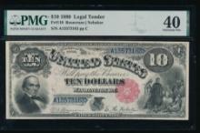 1880 $10 Jackass Legal Tender Note PMG 40