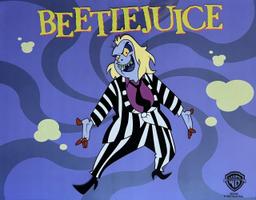 Warner Bros Beetlejuice Limited Edition Sericel Animation Art Cel
