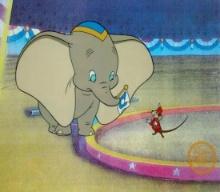 Dumbo and Timothy Mouse Sericel
