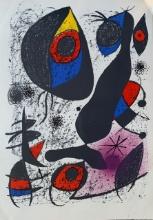 Joan Miro A La Encre I 1982 Limited Edition Lithograph