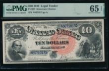 1880 $10 Jackass Legal Tender Note PMG 65EPQ