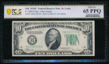 1934C $10 St Louis FRN PCGS 65PPQ
