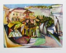 Picasso CAFE AT ROYAN Estate Signed Limited Edition Giclee