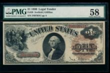 1880 $1 Legal Tender Note PMG 58