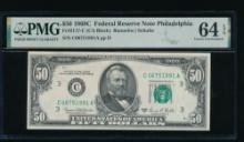 1969C $50 Philadelphia FRN PMG 64EPQ