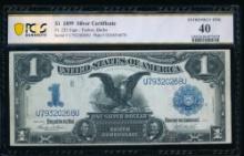 1899 $1 Black Eagle Silver Certificate PCGS 40