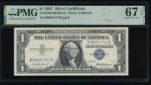1957 $1 Silver Certificate PMG 67EPQ