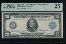 1914 $20 Chicago FRN PMG 25