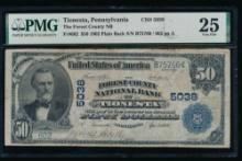 1902 $50 Tionesta PA National PMG 25