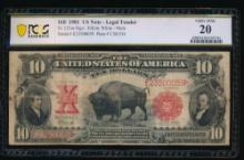 1901 $10 Bison Legal Tender Note PCGS 20